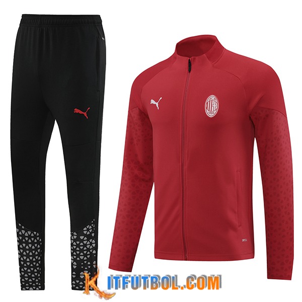 Chandal Equipos De Futbol AC Milan Rojo/Negro 2024/2025