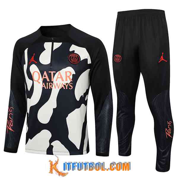 Chandal Equipos De Futbol Jordan PSG Negro/Beige 2024/2025