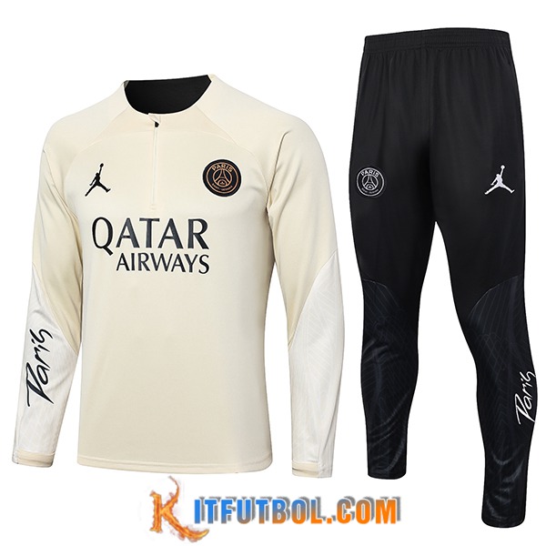 Chandal Equipos De Futbol Jordan PSG Amarillo/Negro 2024/2025