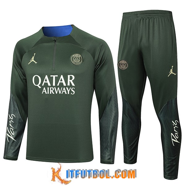 Chandal Equipos De Futbol Jordan PSG Verde 2024/2025