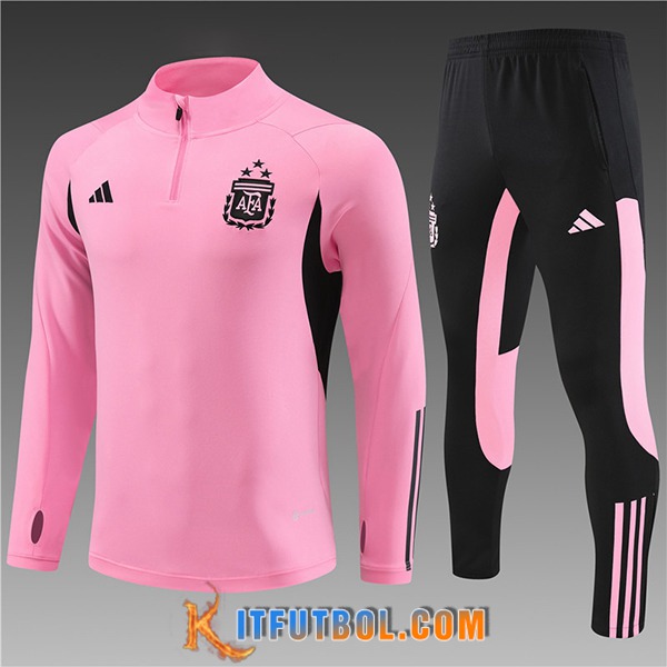Chandal Equipos De Futbol Argentina Ninos Rosa/Negro 2024/2025