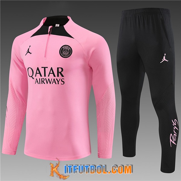 Chandal Equipos De Futbol Jordan PSG Ninos Rosa/Negro 2024/2025