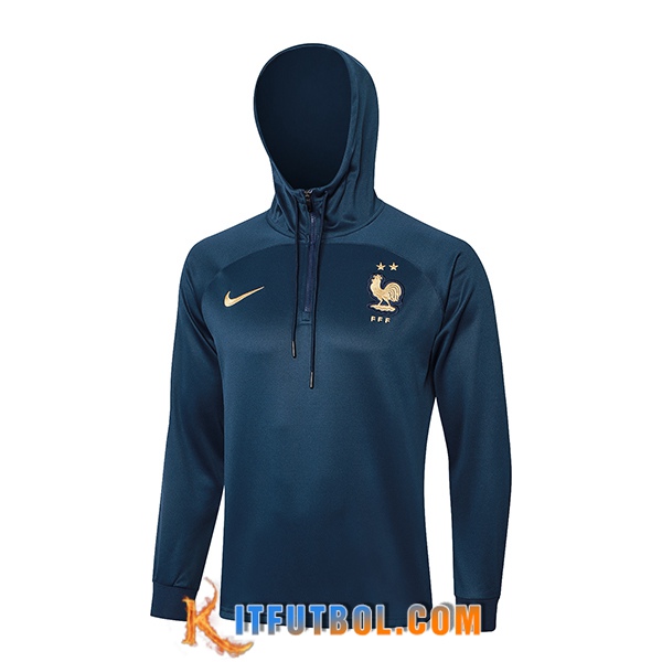 Sudadera De Entrenamiento Capucha Francia Azul marino 2024/2025