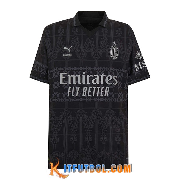 Camisetas De Futbol AC Milan Fourth Negro 2023/2024