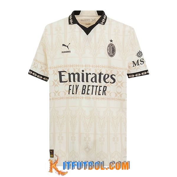 Camisetas De Futbol AC Milan Fourth Blanco 2023/2024