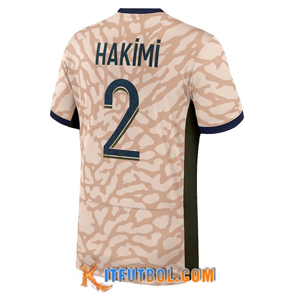 Camisetas De Futbol PSG (HAKIMI #2) 2023/2024 Fourth