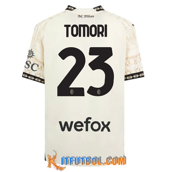Camisetas De Futbol AC Milan (TOMORI #23) 2023/2024 Fourth Blanco
