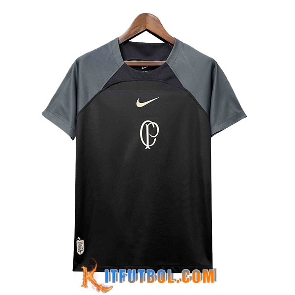 Camiseta Entrenamiento Corinthians Negro/Gris 2024/2025