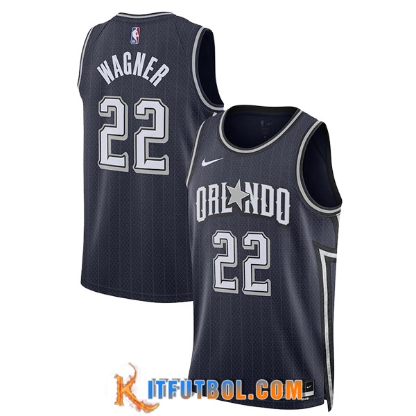 Camisetas De Futbol Orlando Magic (WAGNER #22) 2024/25 Negro/Gris