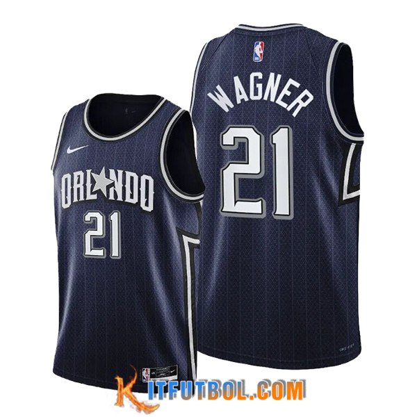 Camisetas De Futbol Orlando Magic (WAGNER #21) 2024/25 Negro/Gris