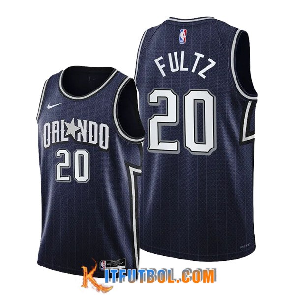 Camisetas De Futbol Orlando Magic (FULTZ #20) 2024/25 Negro/Gris