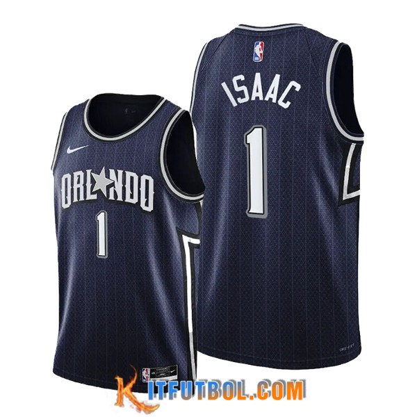 Camisetas De Futbol Orlando Magic (ISAAC #1) 2024/25 Negro/Gris