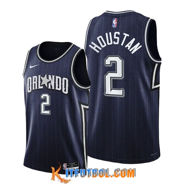 Camisetas De Futbol Orlando Magic (HOUSTAN #2) 2024/25 Negro/Gris