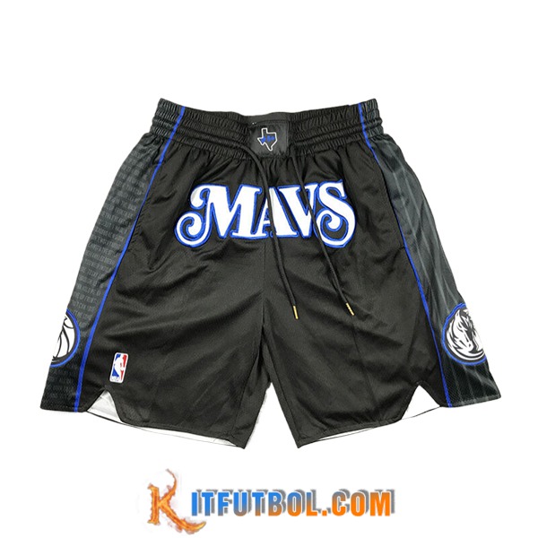 Cortos NBA Dallas Mavericks 2024/25 Negro/Blanco/Azul