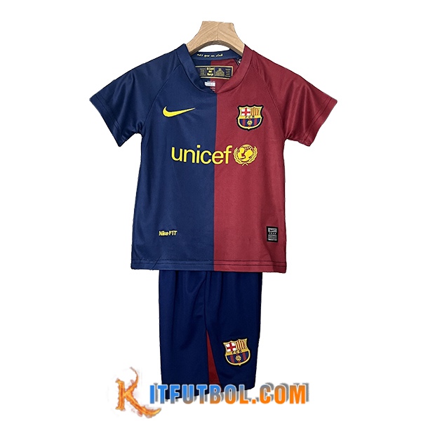 Camisetas De Futbol FC Barcelona Retro Ninos Primera 2008/2009