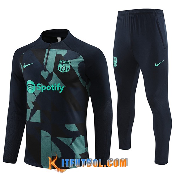 Chandal Equipos De Futbol FC Barcelona Negro/Verde 2024/2025