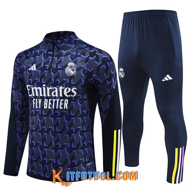 Chandal Equipos De Futbol Real Madrid Violeta/Negro 2024/2025