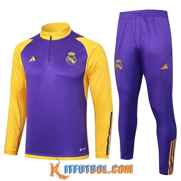 Chandal Equipos De Futbol Real Madrid Violeta/Amarillo 2024/2025