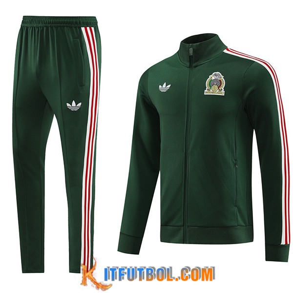 Chandal Equipos De Futbol - Chaqueta México Verde 2024/2025