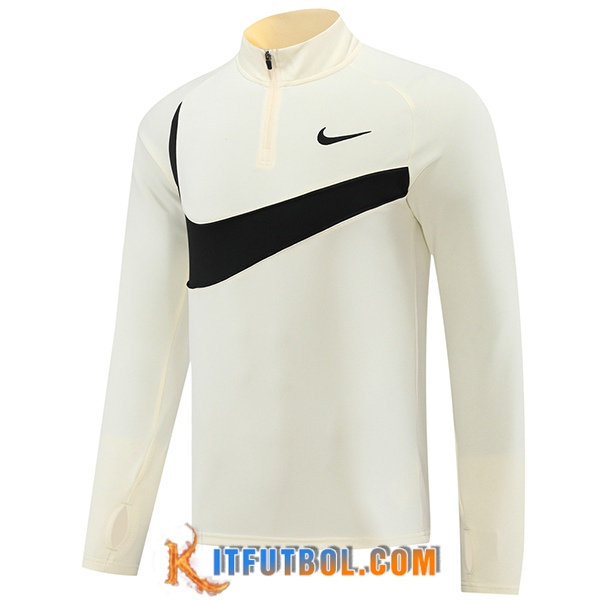 Sudadera De Entrenamiento Nike Beige/Negro 2024/2025