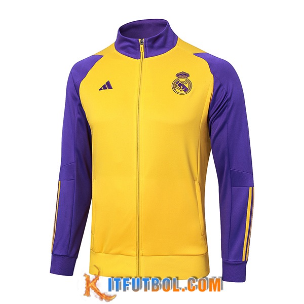 Chaquetas Futbol Real Madrid Amarillo/Violeta 2024/2025