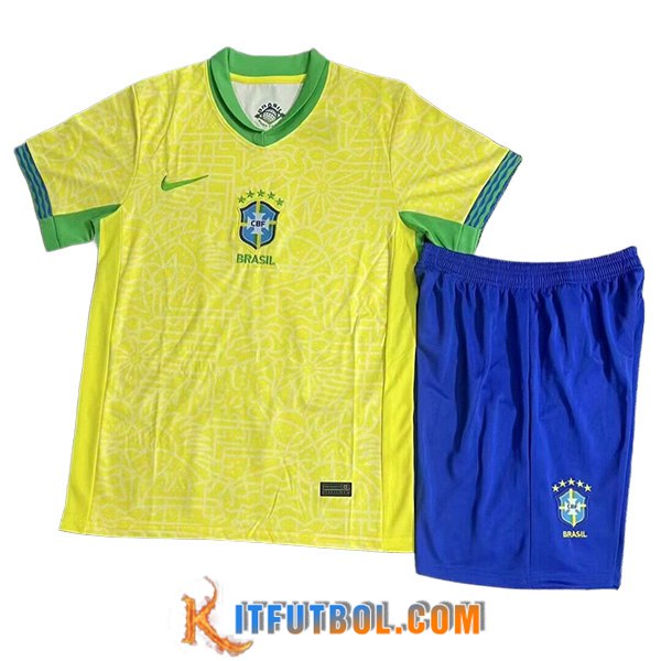 Camisetas De Futbol Brasil Ninos Primera 2024/2025