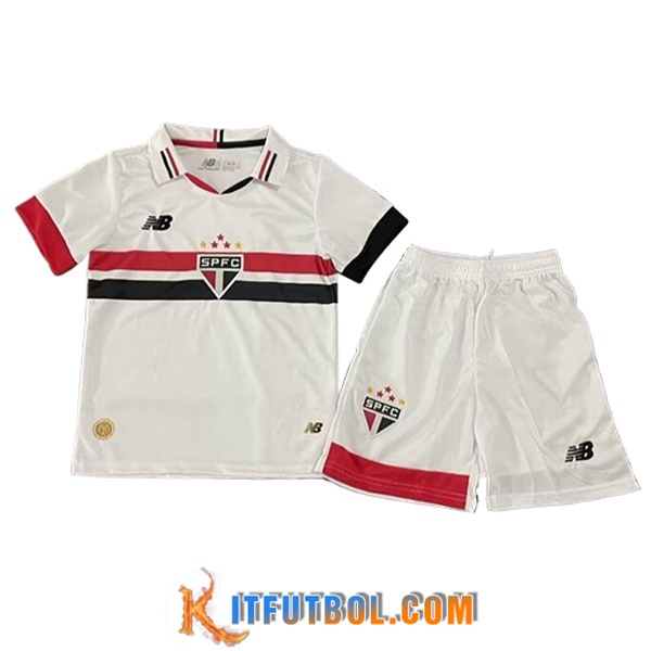 Camisetas De Futbol Sao Paulo FC Ninos Primera 2024/2025