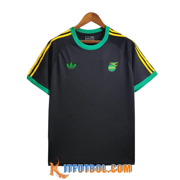 Camiseta Entrenamiento Jamaica Negro/Amarillo/Verde 2024/2025