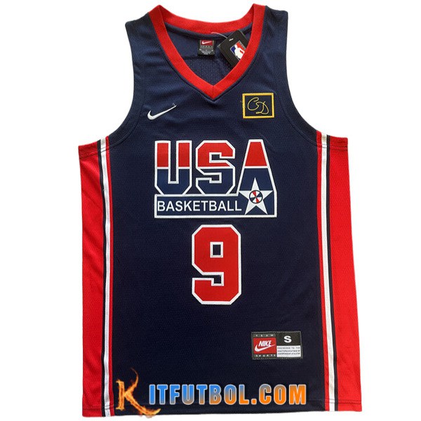 Camisetas De Futbol USA (JORDAN #9) 2024/25 Negro/Rojo