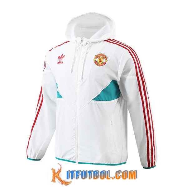 Rompevientos Manchester United Blanco/Azul/Rojo 2024/2025