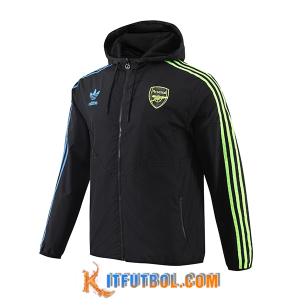 Rompevientos Arsenal Negro/Azul/Verde 2024/2025