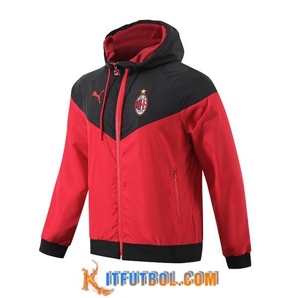 Rompevientos AC Milan Rojo/Negro 2024/2025