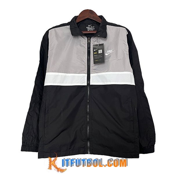 Rompevientos Nike Negro/Gris/Blanco 2024/2025
