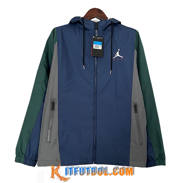 Rompevientos Jordan Azul/Gris/Verde 2024/2025