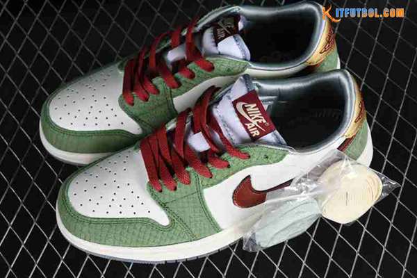 Nike Air Jordan 1 Low Blanco/Verde/Rojo FN3727-100