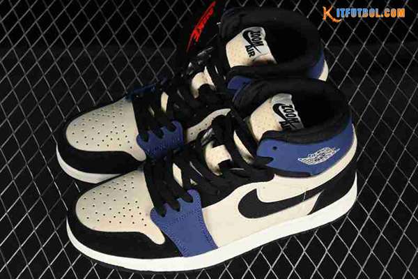Nike Air Jordan 1 High Zoom CMFT Beige/Negro/Azul DV1305-104