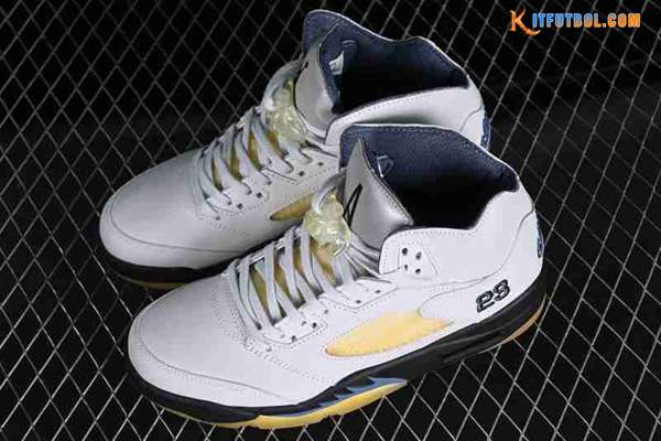 Nike Air Jordan 5 AJ5 Blanco/Negro/Amarillo FZ5758-004