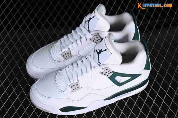 Nike Air Jordan 4 Retro AJ4 Blanco/Negro/Verde FQ8138-103