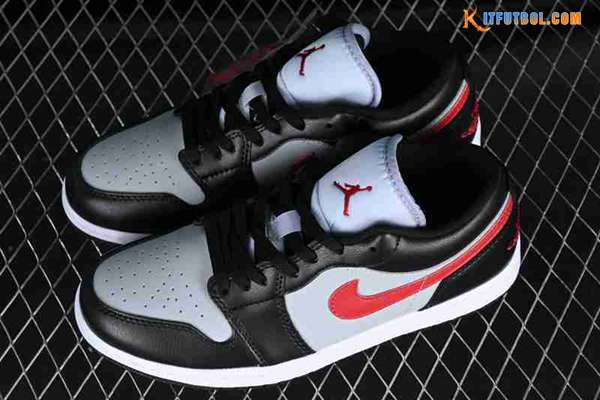 Nike Air Jordan 1 Low Gris/Negro/Rojo DC0774-062