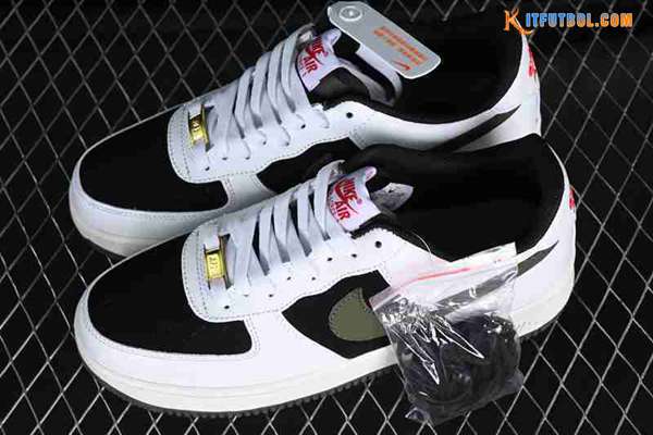 Nike Air Force 1'07 Low Blanco/Negro/Verde AV0383-226