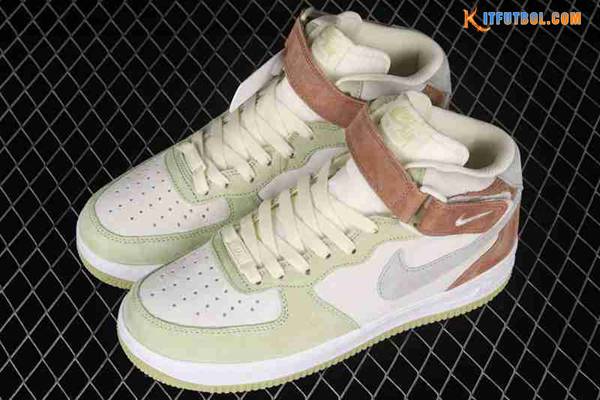 Nike Air Force 1'07 Mid Blanco/Gris/Verde/Pardo AL6896-558