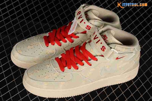 Nike Air Force 1'07 Mid Pardo/Rojo 651122-215