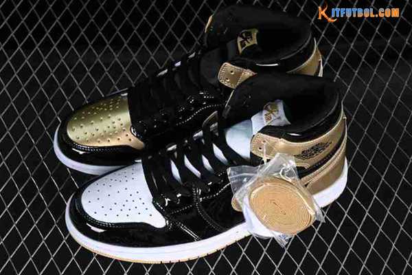 Nike Air Jordan 1 High Zoom Blanco/Negro/Amarillo 861428-001