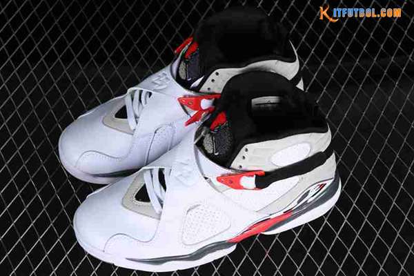 Nike Air Jordan 8 AJ8 Blanco/Gris/Negro/Rojo 305381-103