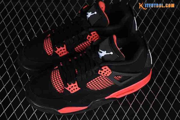Nike Air Jordan 4 Retro AJ4 Negro/Rojo CT8527-016-04