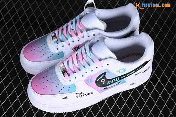 Nike Air Force 1'07 Low Blanco/Negro/Azul/Rosa CW2288-111