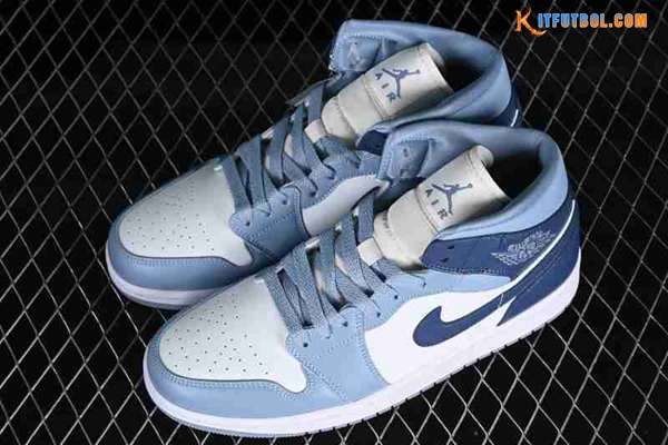 Nike Air Jordan 1 Mid Blanco/Azul BQ6472-140