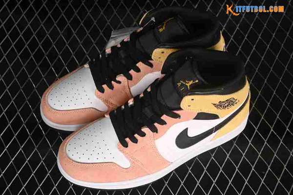 Nike Air Jordan 1 Mid Blanco/Negro/Rosa/Amarillo DX4332-800
