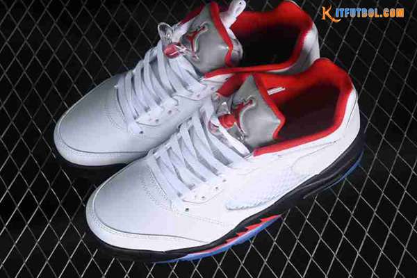 Nike Air Jordan 5 AJ5 Blanco/Negro/Rojo CU4523-100