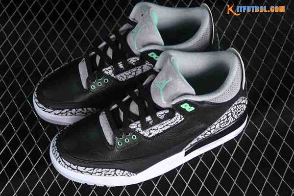 Nike Air Jordan 3 Retro AJ3 Gris/Negro/Verde CT8532-031-02